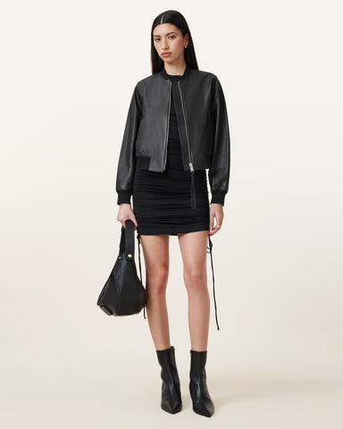 Orten Leather Bomber Jacket