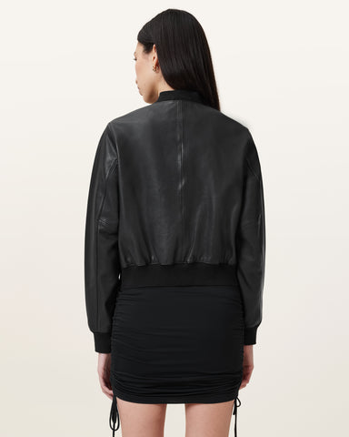 Orten Leather Bomber Jacket