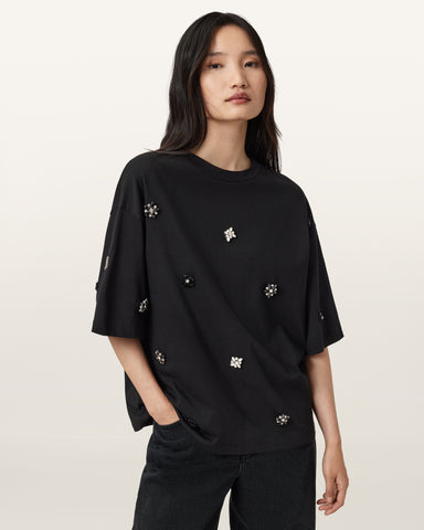 Amelie Embellished Oversized T-shirt