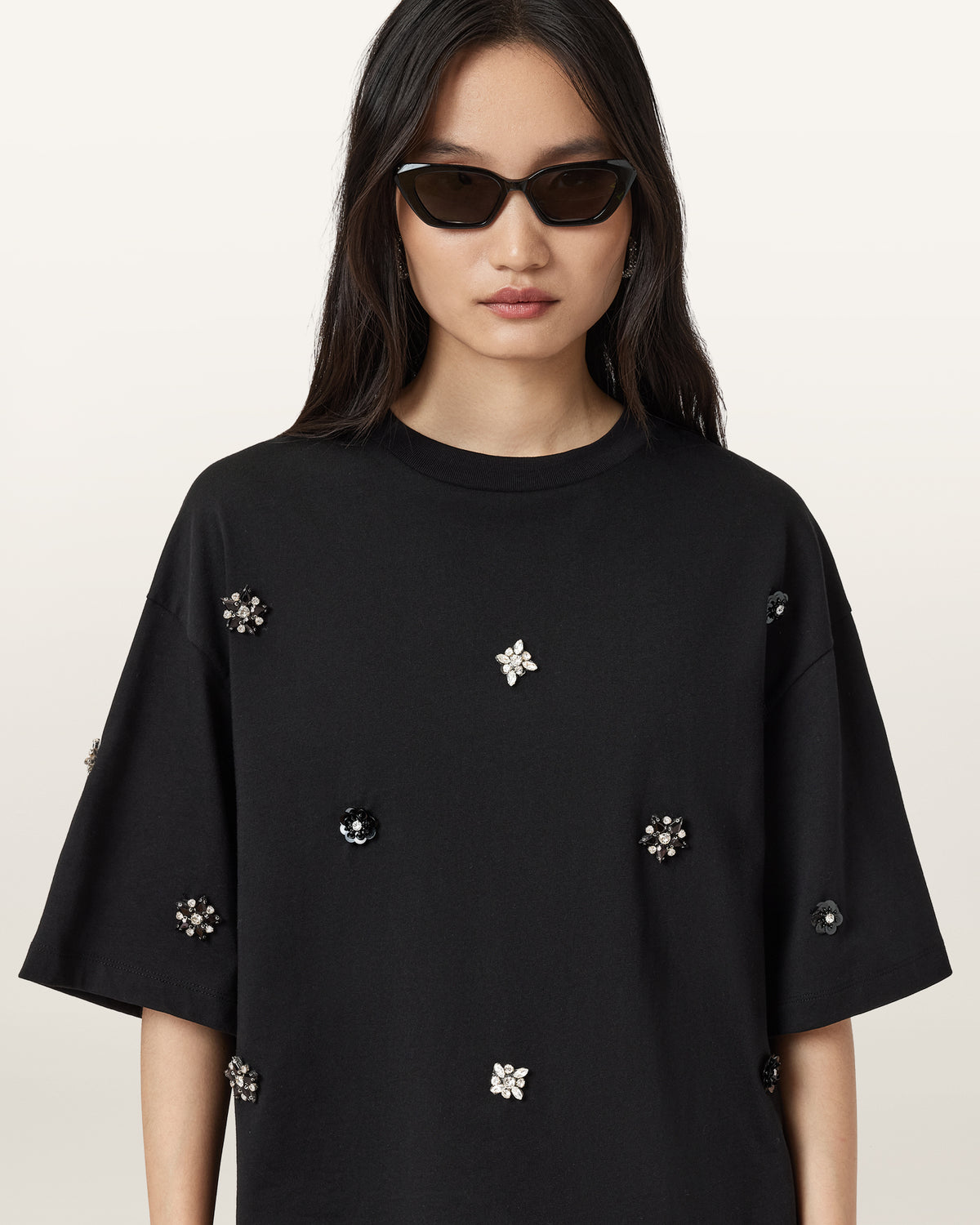 Amelie Embellished Oversized T-shirt