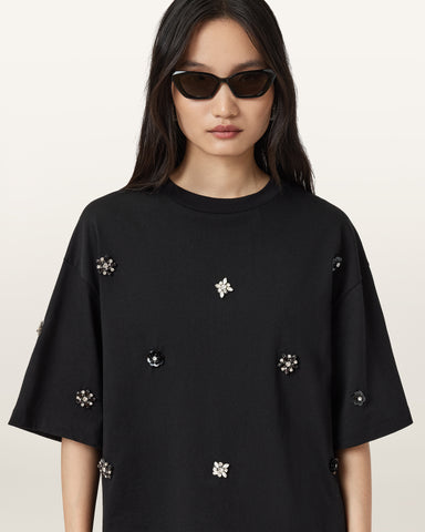 Amelie Embellished Oversized T-shirt