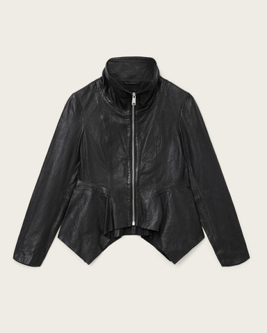 Grace Leather Biker Jacket