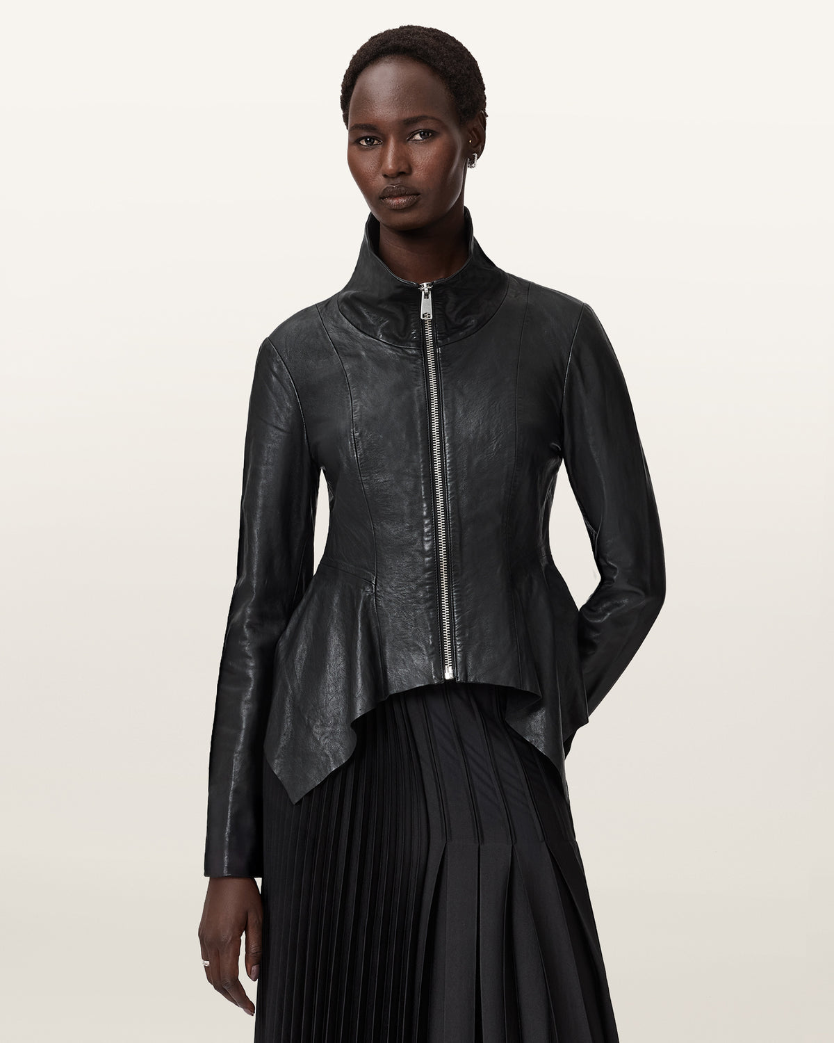 Grace Leather Biker Jacket