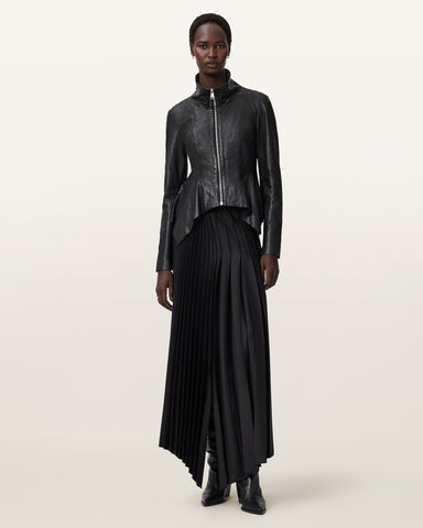 Grace Leather Biker Jacket