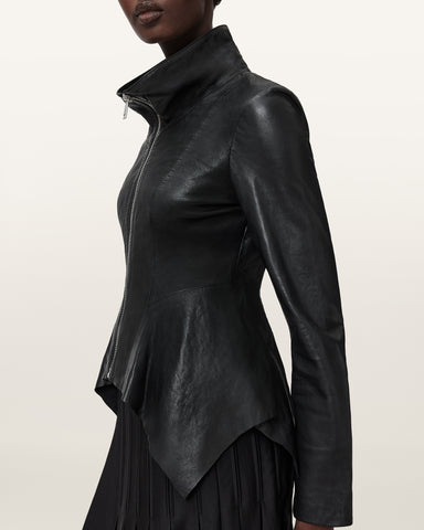 Grace Leather Biker Jacket