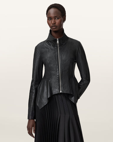 Grace Leather Biker Jacket
