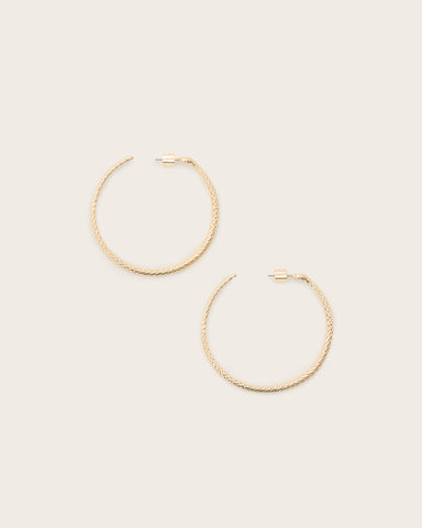 Serpent Large Hoop Earrings