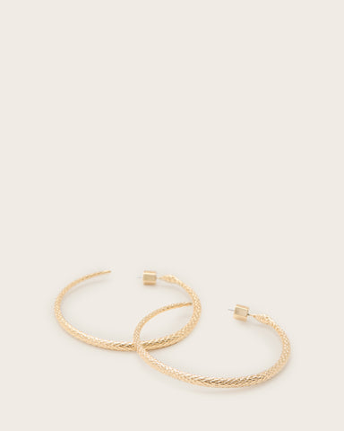 Serpent Large Hoop Earrings