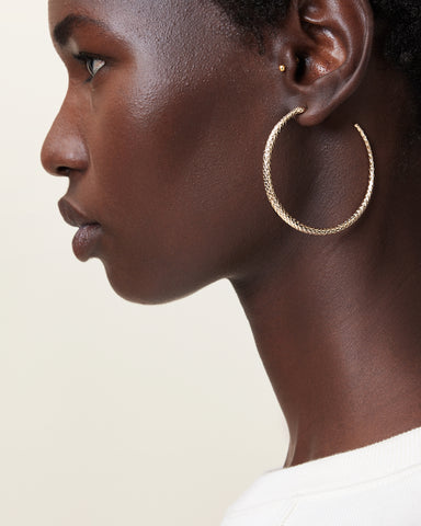 Serpent Large Hoop Earrings