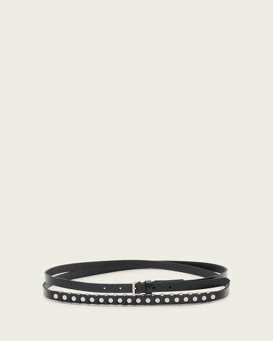 Tamsin Leather Studded Belt