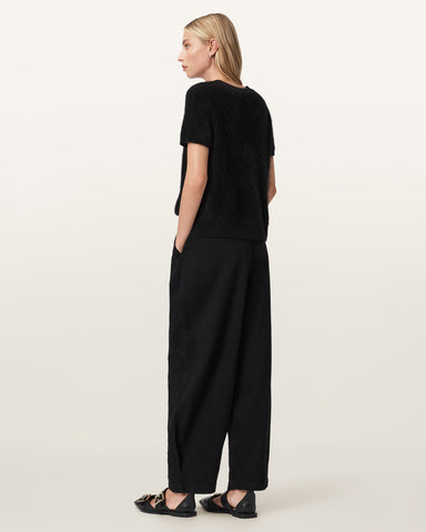 Becca Pleated Barrel Leg Pants