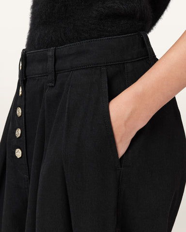 Becca Pleated Barrel Leg Pants