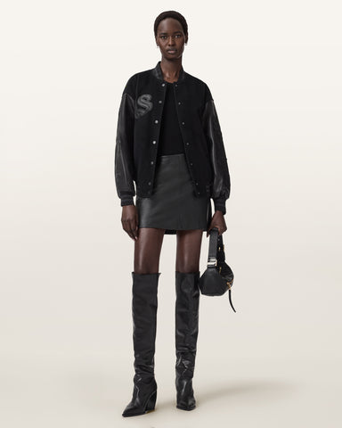 Argon Leather Varsity Leather Jacket