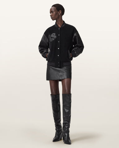 Argon Leather Varsity Leather Jacket