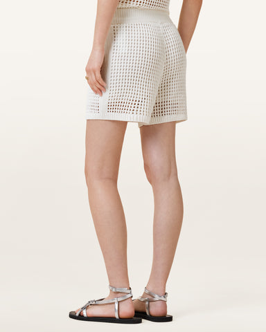 Paloma Open-Knit Shorts