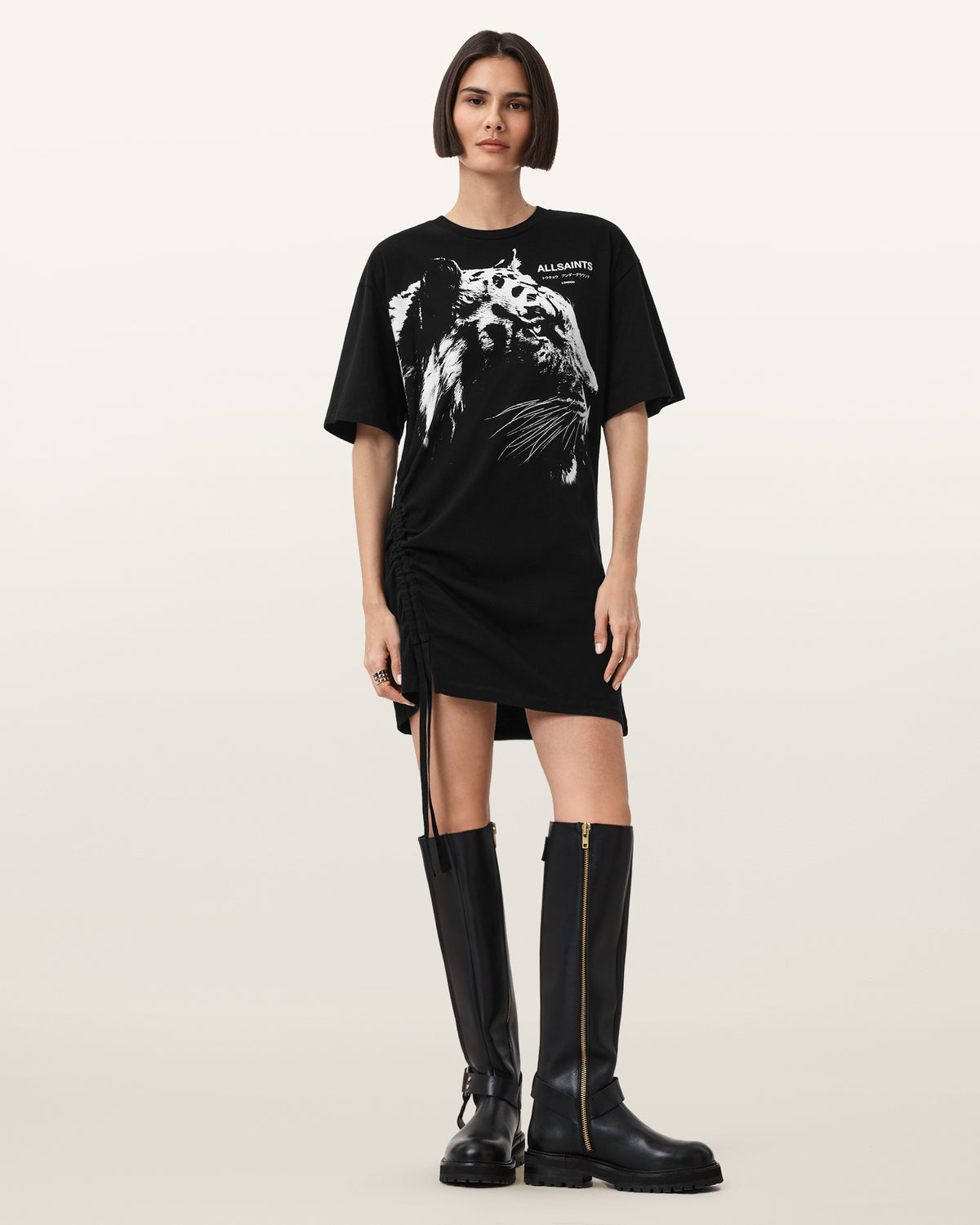 Ivana Naenia Drawcord Mini Dress