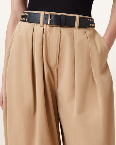 Jessica Studded Leather Belt