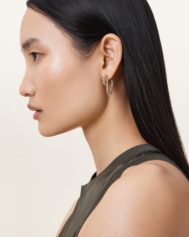 Trudy Small Chain Hoop Earrings