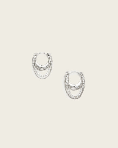 Trudy Small Chain Hoop Earrings