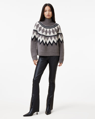 Tura Funnel Neck Relaxed Fit Sweater