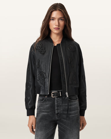 Orten 94 Leather Bomber Jacket