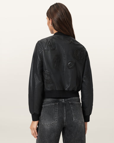Orten 94 Leather Bomber Jacket