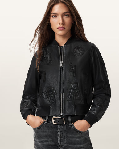 Orten 94 Leather Bomber Jacket