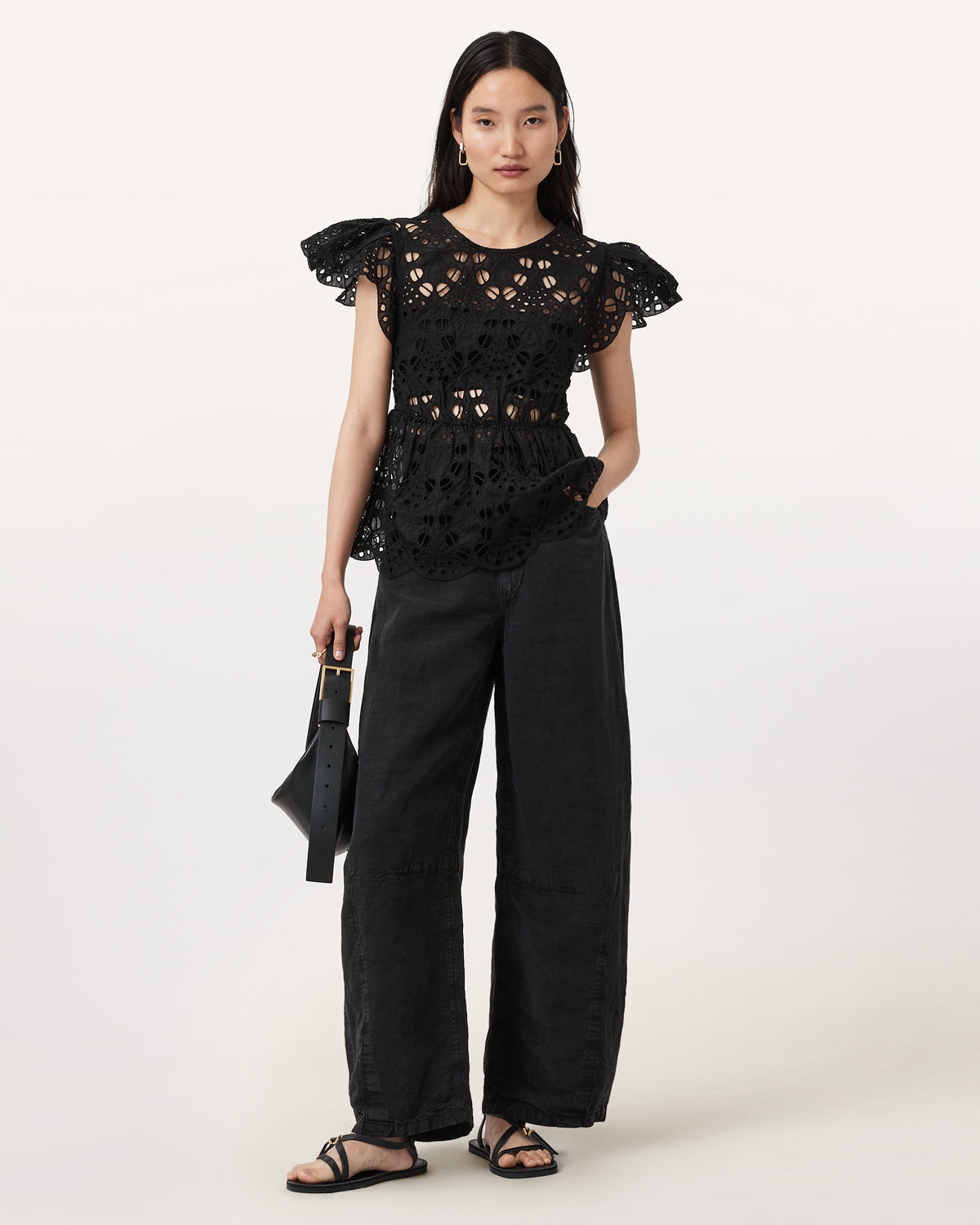 Meadow Embroidered Short Sleeve Top