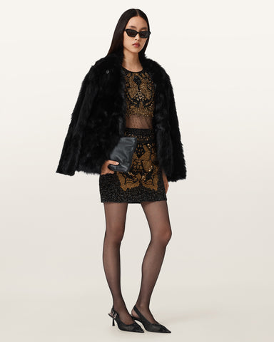 Greta Butterfly Embellished Top