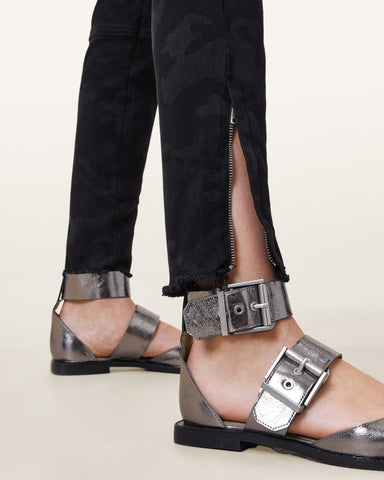 Duran Skinny Black Camo Cargo Jeans