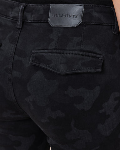 Duran Skinny Black Camo Cargo Jeans