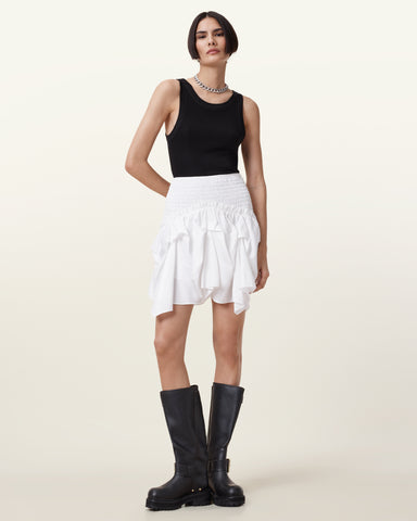 Palmer Asymmetric Mini Skirt