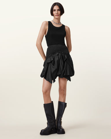 Palmer Asymmetric Mini Skirt