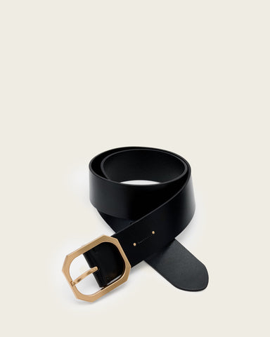 Tina Hex Leather Belt