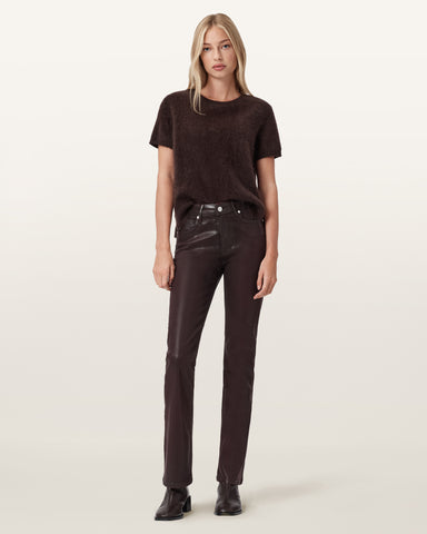 Haldan Coated Bootcut Jeans