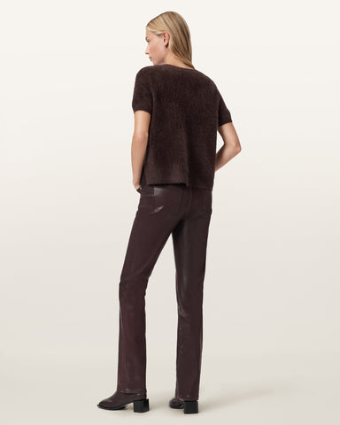 Haldan Coated Bootcut Jeans