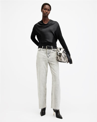 Myra Cowl Neck Merino Wool Sweater