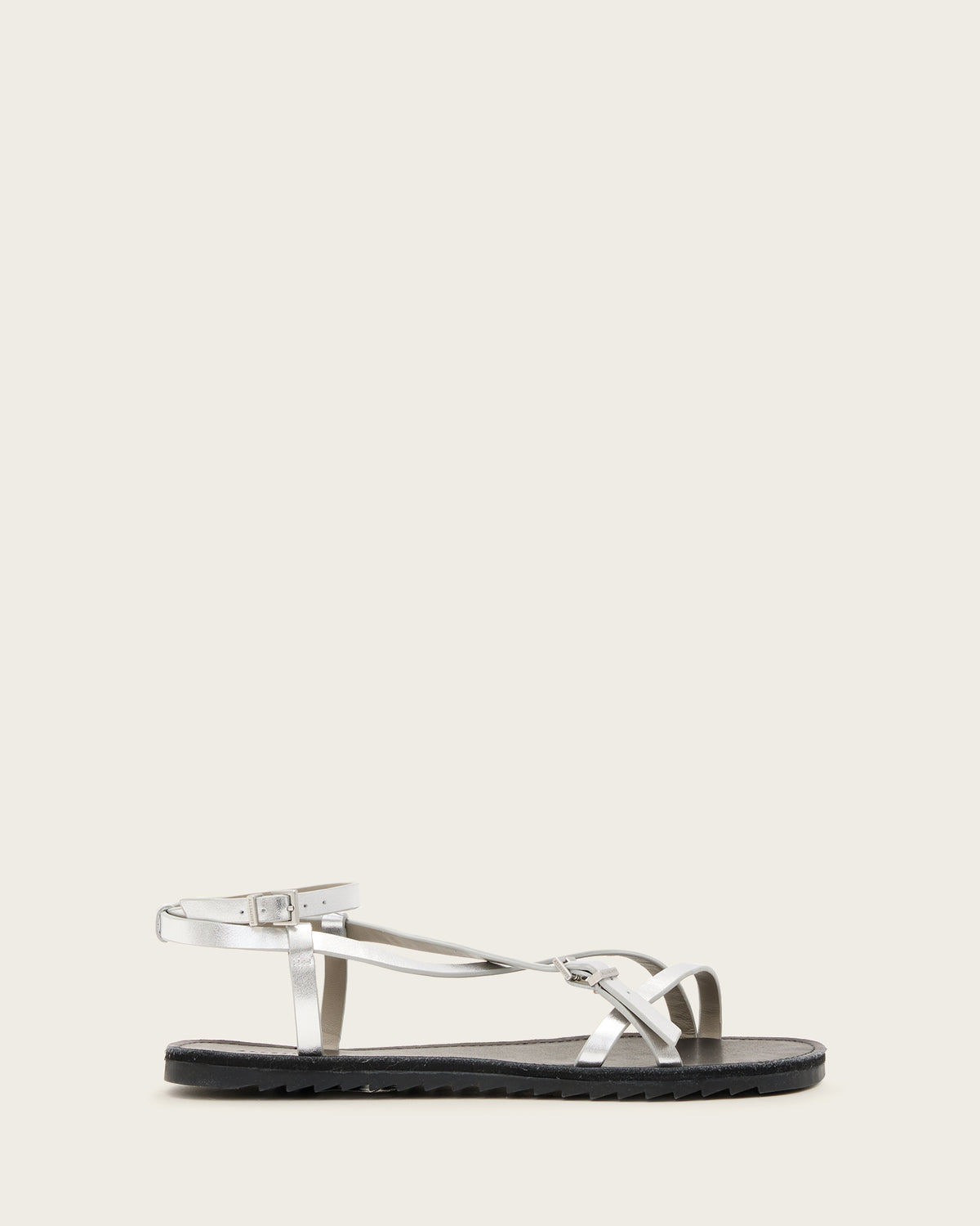 Tyla Metallic Leather Sandals