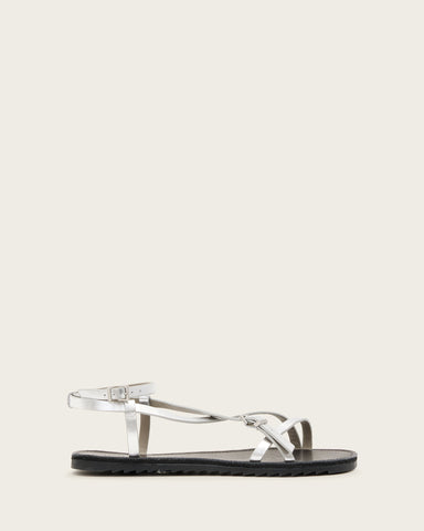 Tyla Metallic Leather Sandals