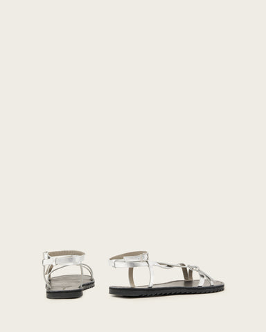 Tyla Metallic Leather Sandals