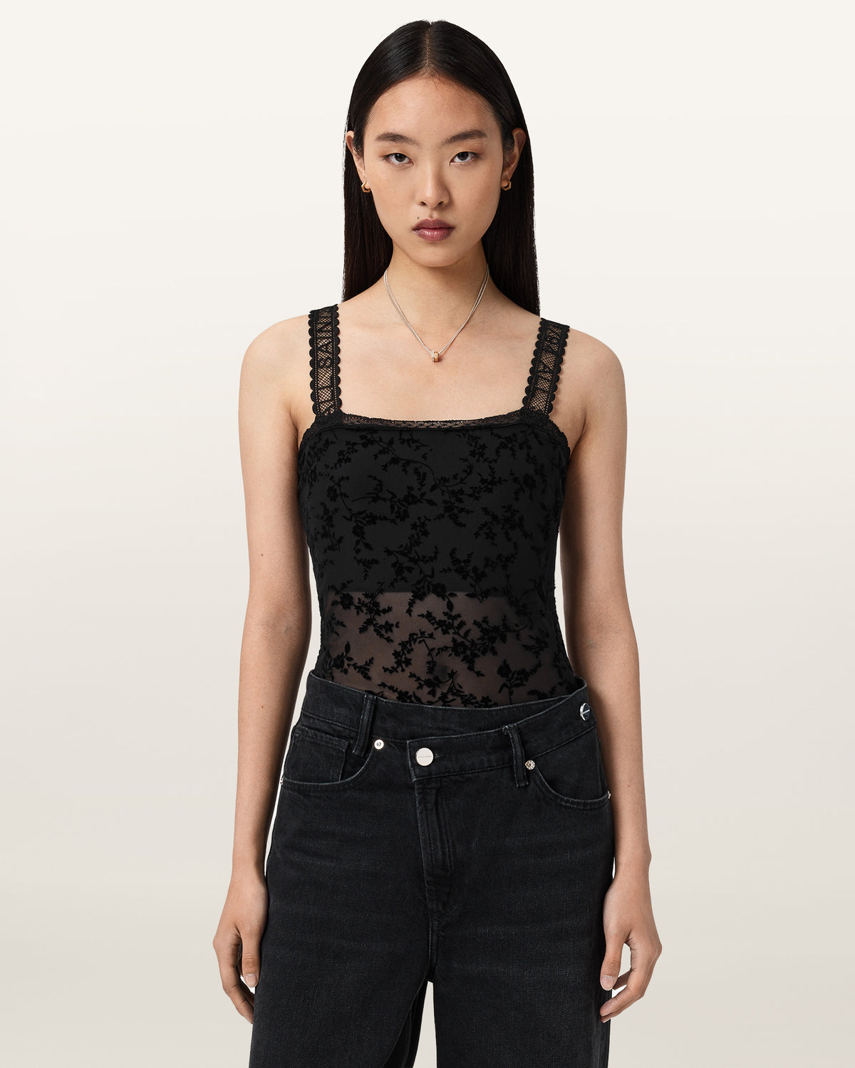 Charli Flocked Bodysuit