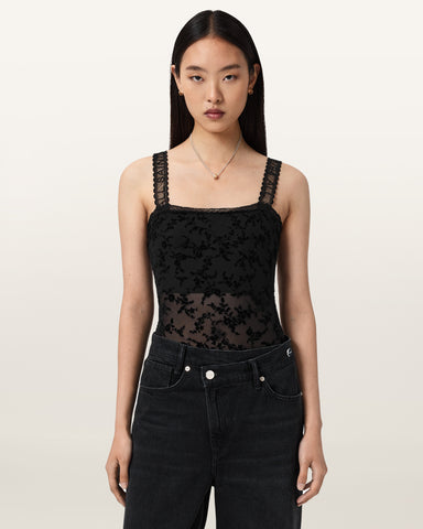 Charli Flocked Bodysuit