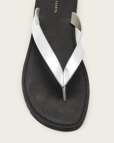 Sydney Metallic Leather Sandals