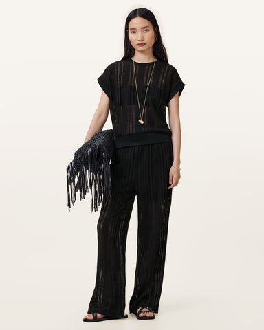 Giana Crochet Crew Neck Tank Top