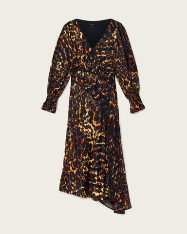 Danni Shirr Midi Dress