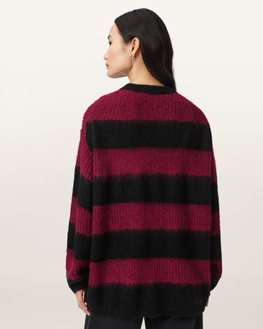 Onyx Striped Relaxed Sweater
