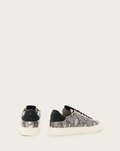 Shana Snake Print Low Top Leather Sneakers