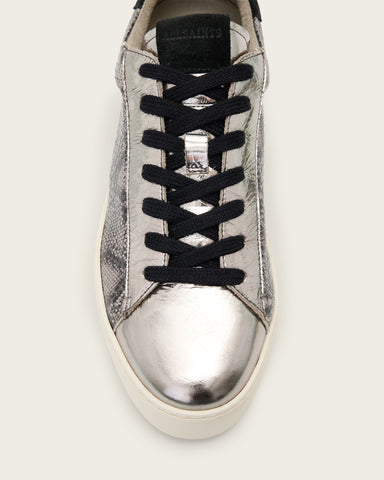 Shana Snake Print Low Top Leather Sneakers