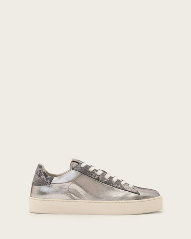 Shana Snake Print Low Top Leather Sneakers