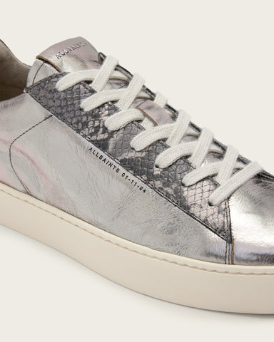 Shana Snake Print Low Top Leather Sneakers